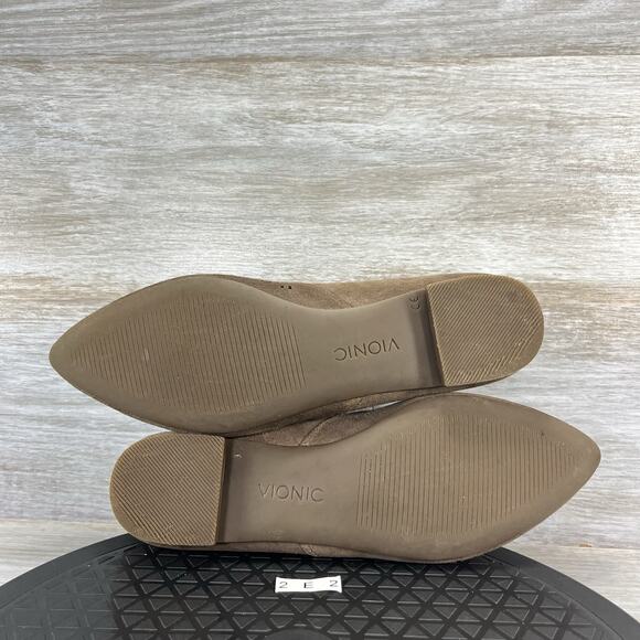 Vionic Women's Posey Perforated Leather Slip On Flats Size 7 - Picture 9 of 9